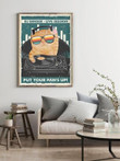 Dj Ginger Live Session Put Your Paws Up Funny Cat Print Wall Art Decor Canvas - MakedTee