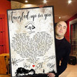 Staind Rock Band Signatures Tangled Up In You Lyrics For Music Fan Print Wall Art Decor Canvas - MakedTee