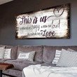 This Is Us A Little Bit Of Crazy A Little Bit Loud A Whole Lot Of Love Print Wall Art Decor Canvas Poster Canvas - MakedTee