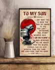 To My Son Samurai I Just Want You To Know That When They Whisper To You Print Wall Art Canvas - MakedTee