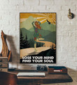 Yoga Lose Your Mind Find Your Soul Yoga Vintage Signs For Home Yoga Yoga Pose Satin Portrait Wall Art Canvas - MakedTee