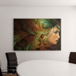 3D Computer Graphics Portrait Lady Abstract Canvas Art Wall Decor - MakedTee
