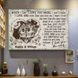 Custom Personalized Skull I Love You The Most Perfect Gift Idea Matte Wall Art Canvas - MakedTee