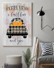 Every Year I Fall For Pumpkins Bonfires Smores Autumn Leaves And You Poster Pumpkin Print Wall Art Canvas - MakedTee