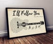 Shinedown Ill Follow You Guitar Typography Signed Poster Wall Art Print Decor Canvas, Wall Art Print Decor Canvas - MakedTee