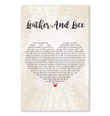 Stevie Nicks Leather And Lace Lyric Heart Typography Wall Art Print Canvas - MakedTee