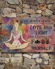 Hippie Yoga She Is Life Love And Light Poster D Canvas - MakedTee