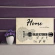 Blue October Home Lyric Guitar Shaped Signed Canvas Prints | MakedTee
