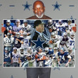 Dallas Cowboys Coach And Legend Players Signatures Wall Art Print Decor Canvas Poster Canvas - MakedTee