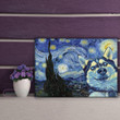Husky Starry Night For Dog Lover Canvas Prints