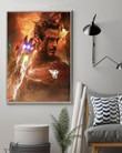 Iron Man Infinity Gauntlet Wall Art Print Canvas - MakedTee