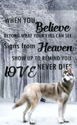 Wolfs When You Believe Beyond What Your Eyes Can See Signs From Heaven Canvas - MakedTee