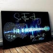 Avenged Sevenfold So Far Away Guitar Lyrics Typography Sign Negative Lightwave Color Poster Wall Art Print Decor Canvas - MakedTee