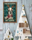 Funny Husky - Your Butt Napkins My Lord Poster, Bathroom Poster Canvas - MakedTee