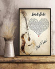Fleetwood Mac Landslide Lyric Heart Typography Canvas - MakedTee