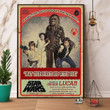Bigfoot May The Force Be With You A Long Time Ago In Galaxy Satin Portrait Wall Art Canvas - MakedTee