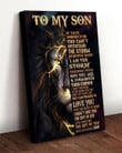 To My Son I Can Promise To Love You For The Rest Of Mine With Love & Kisses Dad Print Wall Art Canvas - MakedTee