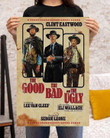 Clint Eastwood The Good The Bad And The Ugly Legend Movie For Fan Printed Wall Art Decor Canvas - MakedTee