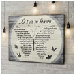 As I Sit In Heaven Butterfly Typography Canvas - MakedTee