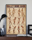 Ballet Mime Guide Wall Art Print Canvas - MakedTee
