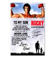 Rocky Sylvester Stallone To My Son You Are Capable Of Achieving Love Dad Print Wall Art Decor Canvas Poster Canvas - MakedTee