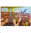 Cigarette Driving Fear And Loathing In Las Vegas Canvas - MakedTee