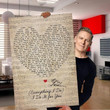 Bryan Adams Everything I Do I Do It For You Lyrics Heart Typography Signed For Fan Print Wall Art Canvas - MakedTee