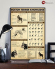 Boston Terrier Knowledge Canvas - MakedTee