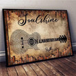 Soulshine The Allman Brothers Lyric Guitar Typography Poster Wall Art Print Decor Canvas - MakedTee