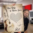 Bee Gees How Deep In Your Love Lyric Signatures Wall Art Print Canvas - MakedTee