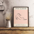 Picasso Exhibition Cat Print Line Print Wall Art Decor Canvas - MakedTee