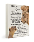 Lion To My Son, Daughter Never Forget That Life Is Tough, Love Your Dad! Canvas Print V - MakedTee