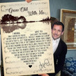 Adam Sandler Grow Old With Me Heart Lyric Typography Signed For Fan Print Wall Art Canvas - MakedTee