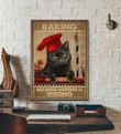 Cat Poster Baking Because Murder Is Wrong Cat Printed Wall Art Decor Canvas - MakedTee