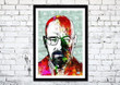 Breaking Bad Heisenberg Minimalistic Series Movies Print Wall Art Decor Canvas - MakedTee