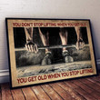 Gymer You Don'T Stop Lifting When You Get Old, You Get Old When You Stop Lifting Canvas Print H - MakedTee