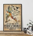 Let Us Run With Perseverance The Race Marked Out For Us Print Wall Art Decor Canvas - MakedTee