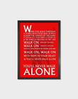 Liverpool Fc Youll Never Walk Alone Print Wall Art Decor Canvas - MakedTee