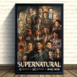 Supernatural 15 Seasons Casts Signatures For Fan Wall Art Print Canvas - MakedTee