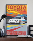 Toyota Supra Tt Mk4 Information For Lovers Print Wall Art Canvas - MakedTee