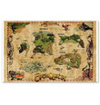 Everquest The World Of Norrath Map Poster Poster Wall Art Print Decor Canvas - MakedTee