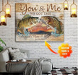 Personalized Name Text  Smallmouth Fishing You And Me We Got This Wedding Anniversary Wall Art Wall Art Canvas - MakedTee
