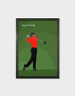 Tiger Woods Golf Minimalist Poster Framed Or Printed Canvas - MakedTee