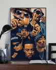 Legend Rapper Tupac The Notorious Big Snoop Dogg Eminem Ice Cube 50 Cent Print Wall Art Canvas - MakedTee