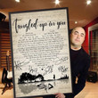 Staind Tangled Up In You Lyrics Heart Shape Signatures For Music Fan Wall Art Print Canvas - MakedTee