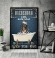 Dachshund And Co Bath Soap Wash Your Paws Funny Bathroom Wall Art Print Canvas - MakedTee