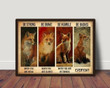 Fox Be Strong Be Brave Be Humble Be Badass Print Wall Art Decor Canvas - MakedTee