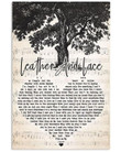 Leather And Lace Stevie Nicks Don Henley Lyric Heart Shape Printed Wall Art Canvas - MakedTee
