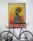 Afro Woman Music Head Wrap Lose Your Mind Poster D Canvas - MakedTee