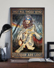 Gypsy Not All Those You Wander Are Lost Beautiful Talented Strong Enough Birthday Gift Home Decor Hippie Print Wall Art Canvas - MakedTee